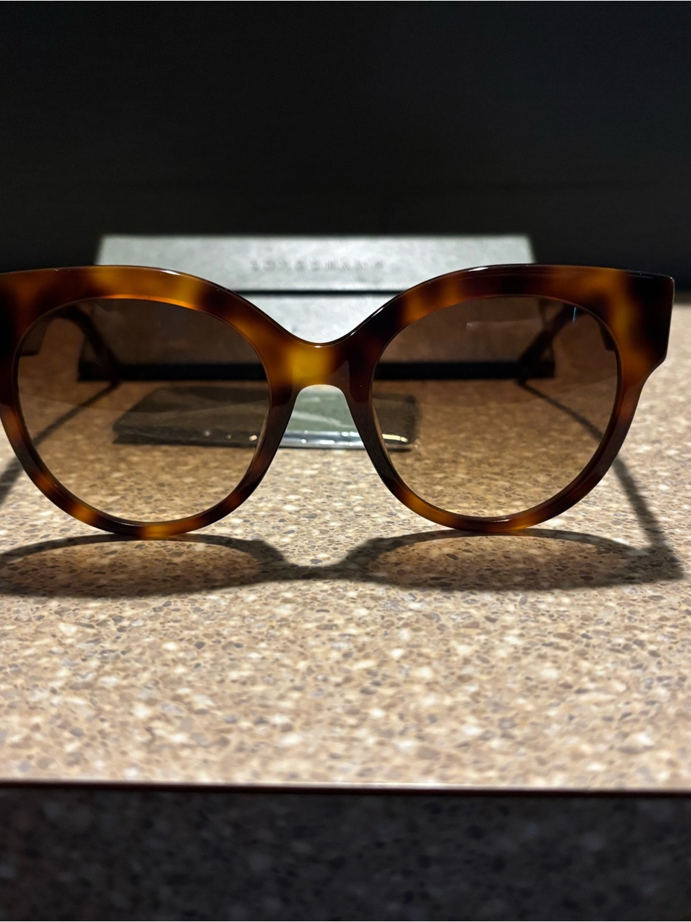 Longchamp Women's Tortoiseshell Sunglasses with Brown Gradient Lenses - Picture 3 of 5